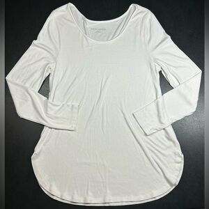 Soft Surroundings Women's Size M White Tunic Shirt